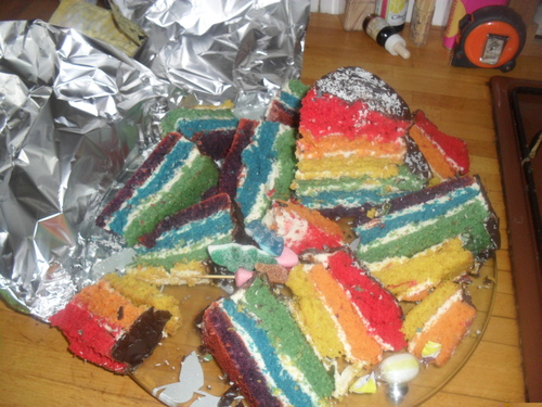 Rainbow cake hier...Cake Pop aujourd'hui