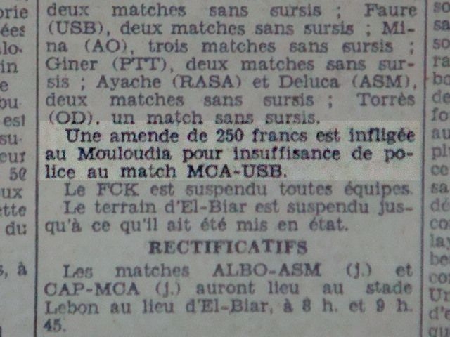 amende contre el mca pour absence de police