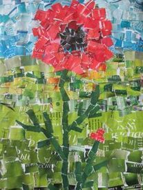 torn paper collage - Google Search