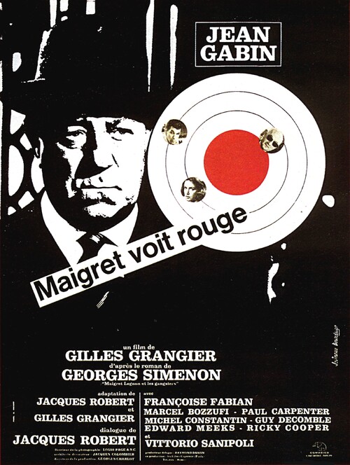 MAIGRET VOIT ROUGE -  JEAN GABIN BOX OFFICE 1963