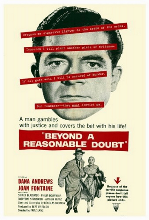 L’invraisemblable vérité, Beyond a reasonable doubt, Fritz Lang, 1956