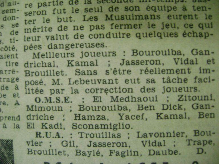 7.11.1948 Coupe Forconi OMSE-RUA 1-0