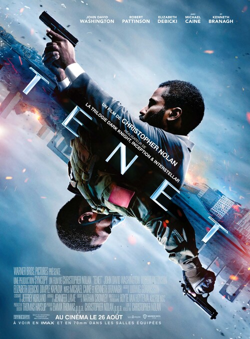 TENET de Christopher Nolan avec John David Washington, Robert Pattinson – Le 26 août 2020 au cinéma