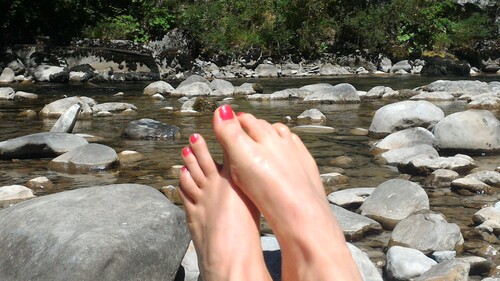 La pause au bord de la rivière