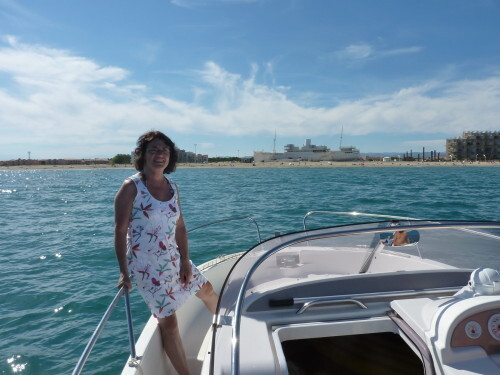 Le Barcarès en bateau devant le Lydia