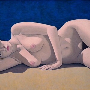 George Kotsonis      Recline Nude with Hat    1995