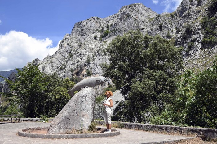 Espagne - Asturias - Picos de Europa - Dans le défilé de la Hermida