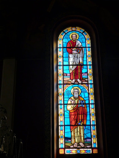 la cathédrale de  la Sainte Trinité; les vitraux