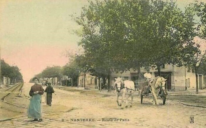Nanterre. Route de Paris (aujourd’hui, avenue Georges Clemenceau).