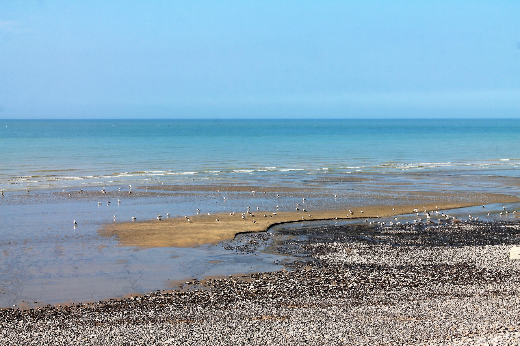 la plage à Veules les Roses