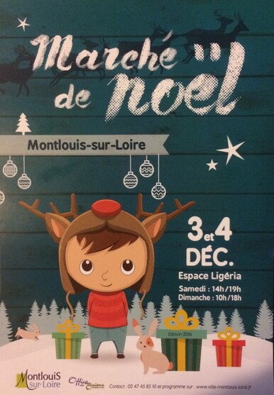Marché de Noël, les 3 et 4 décembre 2016 à l'espace Ligéria.
