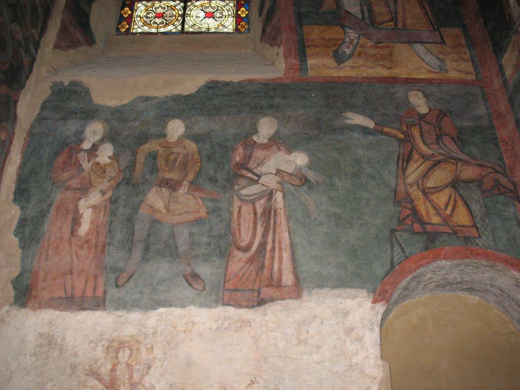 Détail de fresque - Jugement de Salomon - Cathédrale du Puy