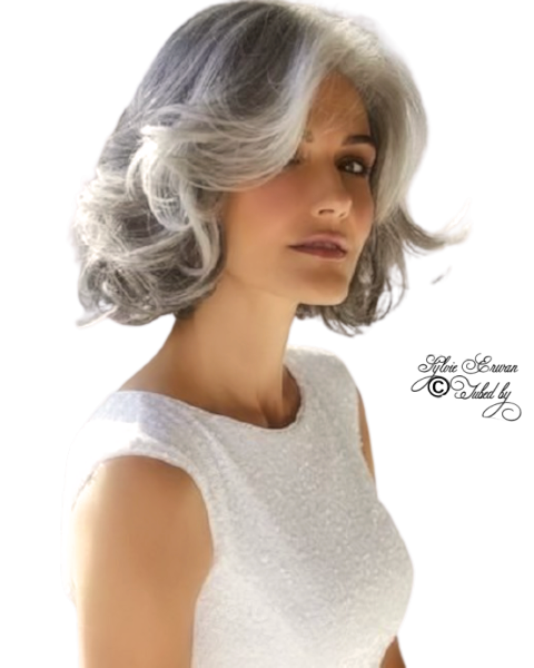 Femmes cheveux gris 2