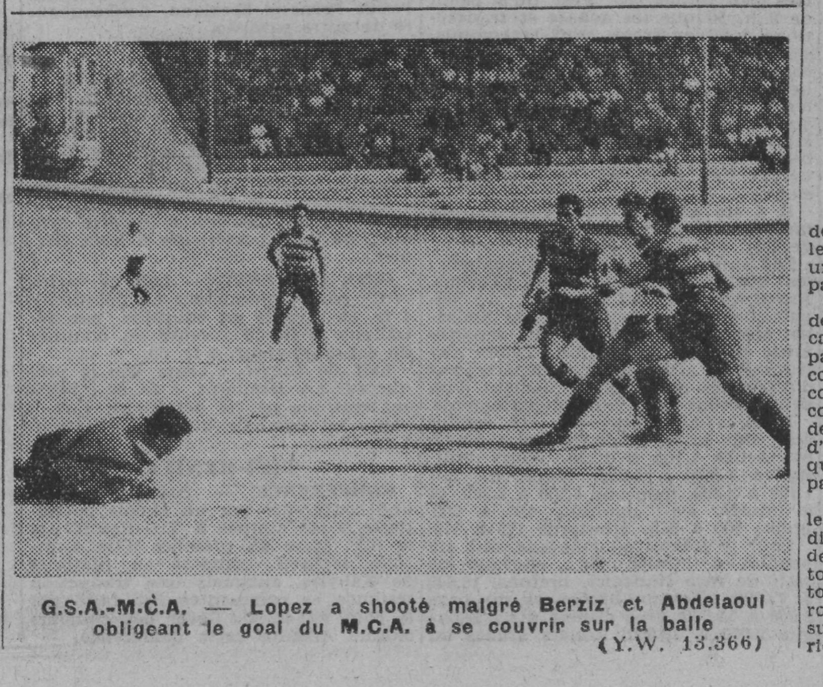 D 21.9.1941 1ère journée Municipal GSA-MCA 3-0