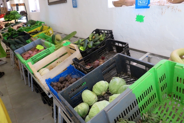 Le potager de la Borde, possède un magasin de légumes bio....