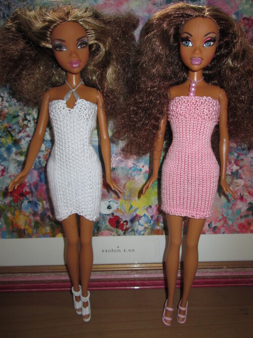 Robe bustier et collier pour barbie