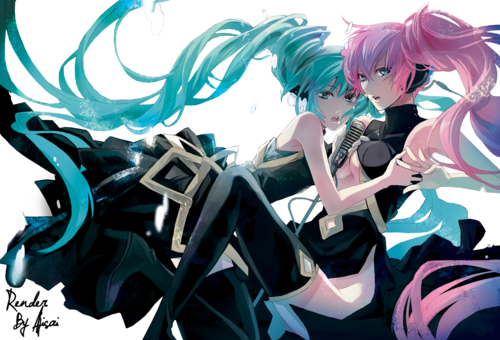 vocaloid miku hatsune megurine luka