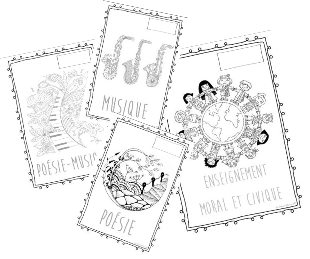 Cahier Education Civique Page De Garde Pages de Garde 2018 - La domrod classe CP