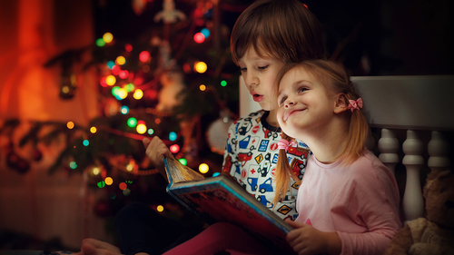 Enfants à Noël