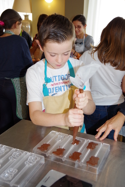 Réalisations de citrouilles en chocolat (suite)