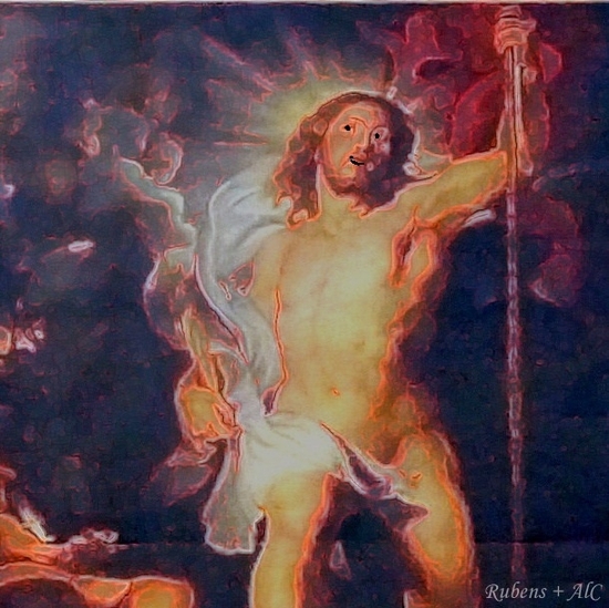 La Résurrection (d'après Rubens 1612)
