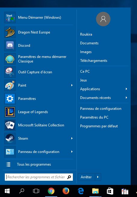Comment remettre l'ancien menu démarrer de Windows 7 dans Windows 8.1 et Windows 10 , avec Classic Shell