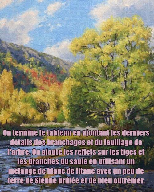 Dessin et peinture - vidéo 3335 : Comment peindre les arbres en automne ? - acrylique ou huile.