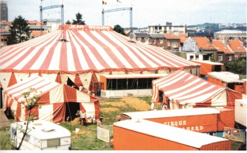 le cirque Jean Richard à Verviers en Belgique du 9 au 12/9/1983