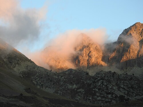 coucher de soleil sur les Pyrénées