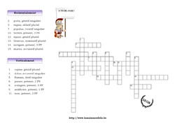 Mots croisés Grammaire 1