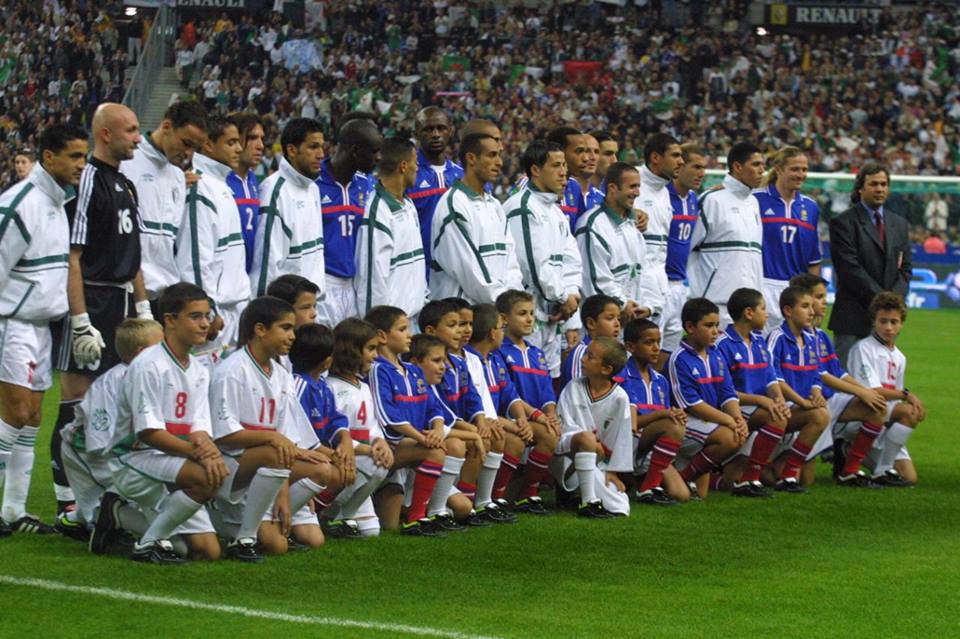 Samedi 06.10.2001 Stade de france l\'équipe de France-Algérie 4-1