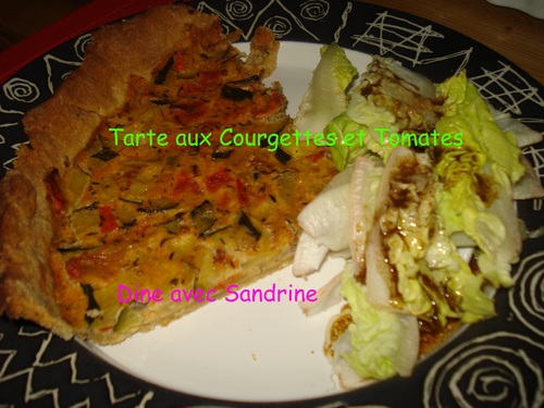 Une Tarte aux Courgettes et aux Tomates