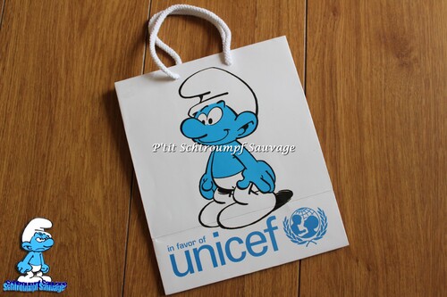 Figurine Schtroumpf blanc UNICEF