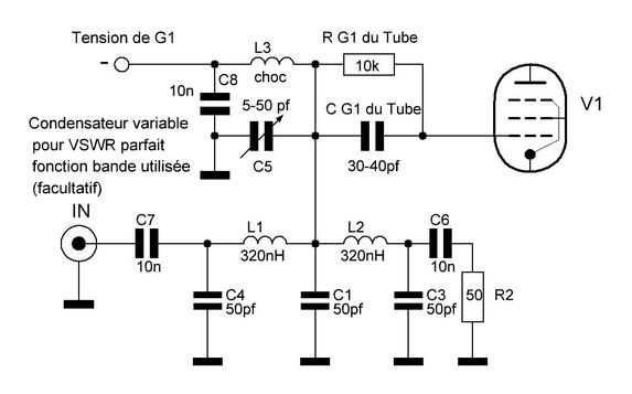 Systeme de charge G1 pour amplificateur d puissance