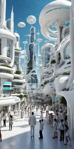 books futuristic city 