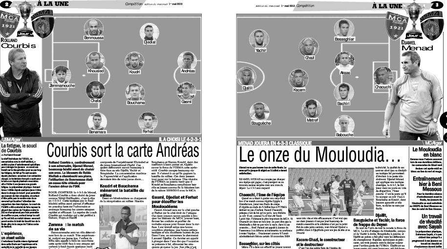 Mercredi 01 mai 2013 Finale Coupe MCA-USMA