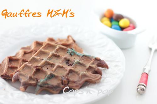 Gauffres aux M&M's 