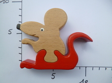 Puzzle Souris mouse jouet toy enfant child bois wood