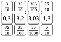Divers ateliers sur les nombres entiers / décimaux / fractions