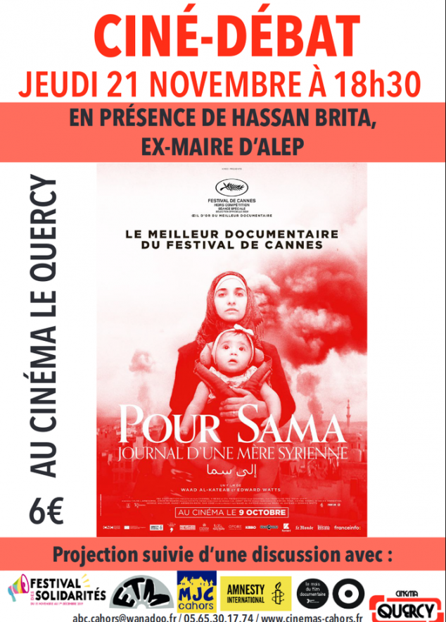 ➡️"Pour Sama" , film-débat avec Brita Hassan