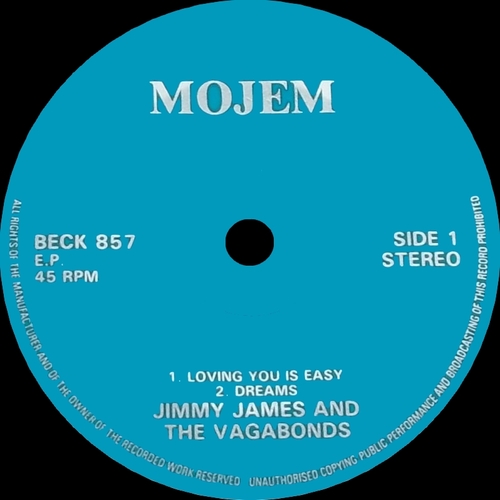 Jimmy James : Album " Dancing Till Dawn " Pye Records N 101 [ UK ]