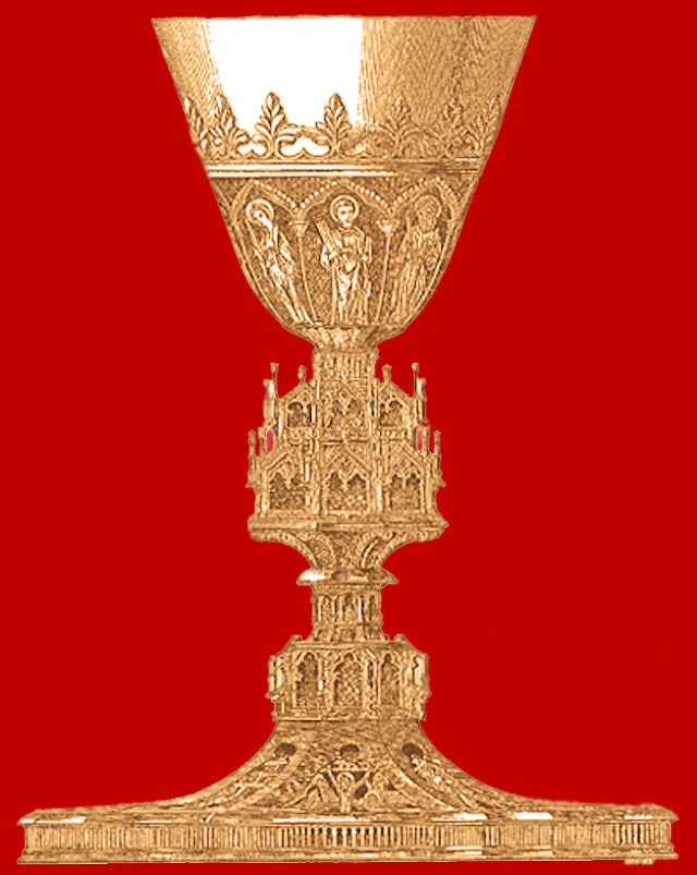 Calice en or de Pedro Luna, déposé dans la cathédrale de Tortosa.