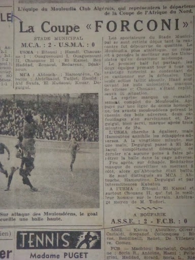 4.1.1948 Coupe Forconi MCA-USMA 2-0