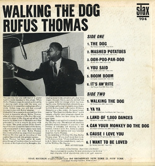 Rufus Thomas : Album "  Walking The Dog " Stax Records 704 [ US ]