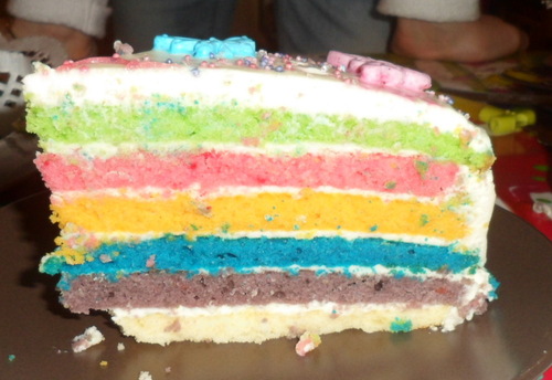 Le Rainbow cake