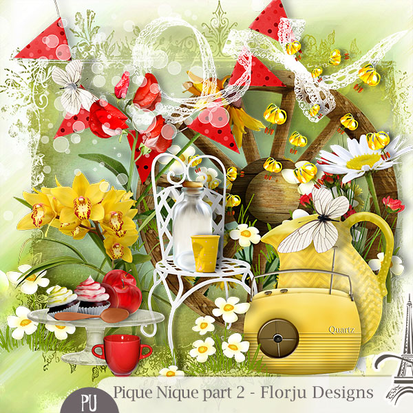 Pique Nique Part 2 { Mini Kit PU } Florju Designs