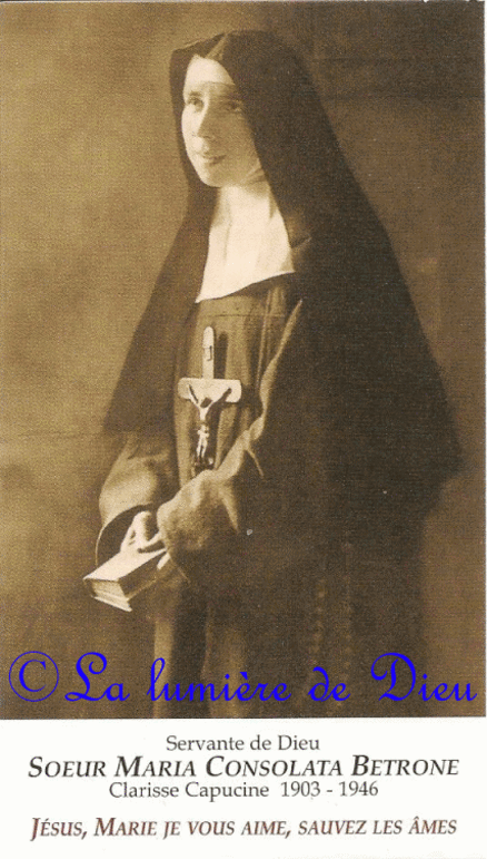 Prière Maria Consolata Betrone