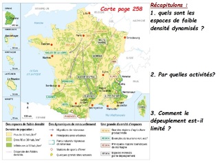 Les espaces de faible densité et leurs atouts.