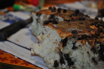 Chinois à al crème pâtissière et aux pépites de chocolat