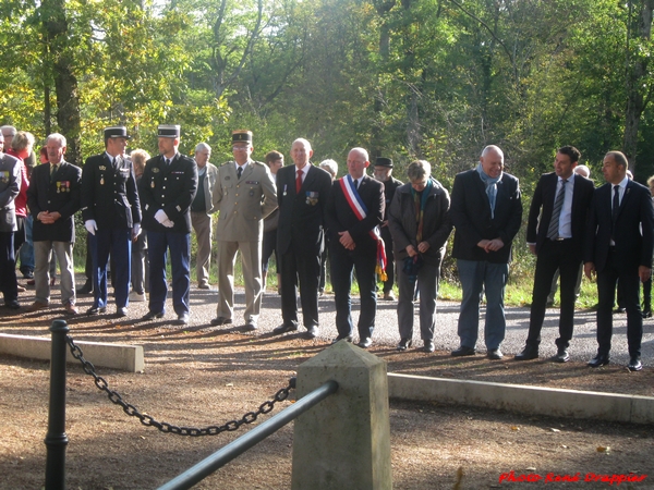 René Drappier s'est rendu à la commémoration du souvenir de la chute du maquis Sainte Marie à Vanvey